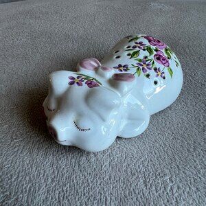 Vtg AVON 1978 Hand Decorated PIG Ceramarte BRAZIL Potpourri, Diffuser